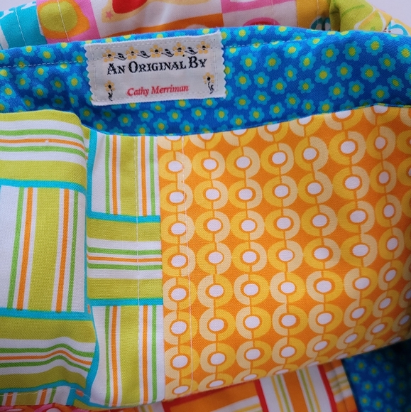 Funky, colorful patchwork handmade bag - Picture 6 of 8